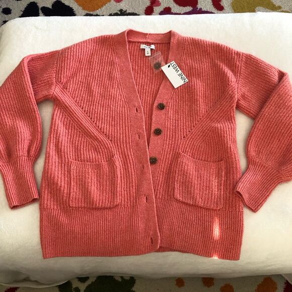 New Nine West sweater, button open front, size small - Picture 7 of 8